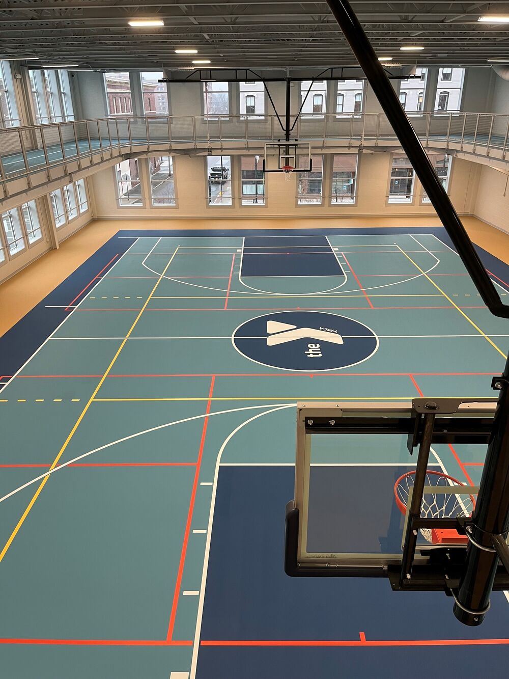 Basketball Court and Indoor Track