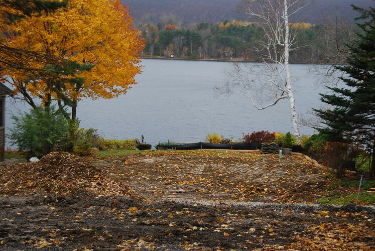 View of the lake from the new residence currently underway.